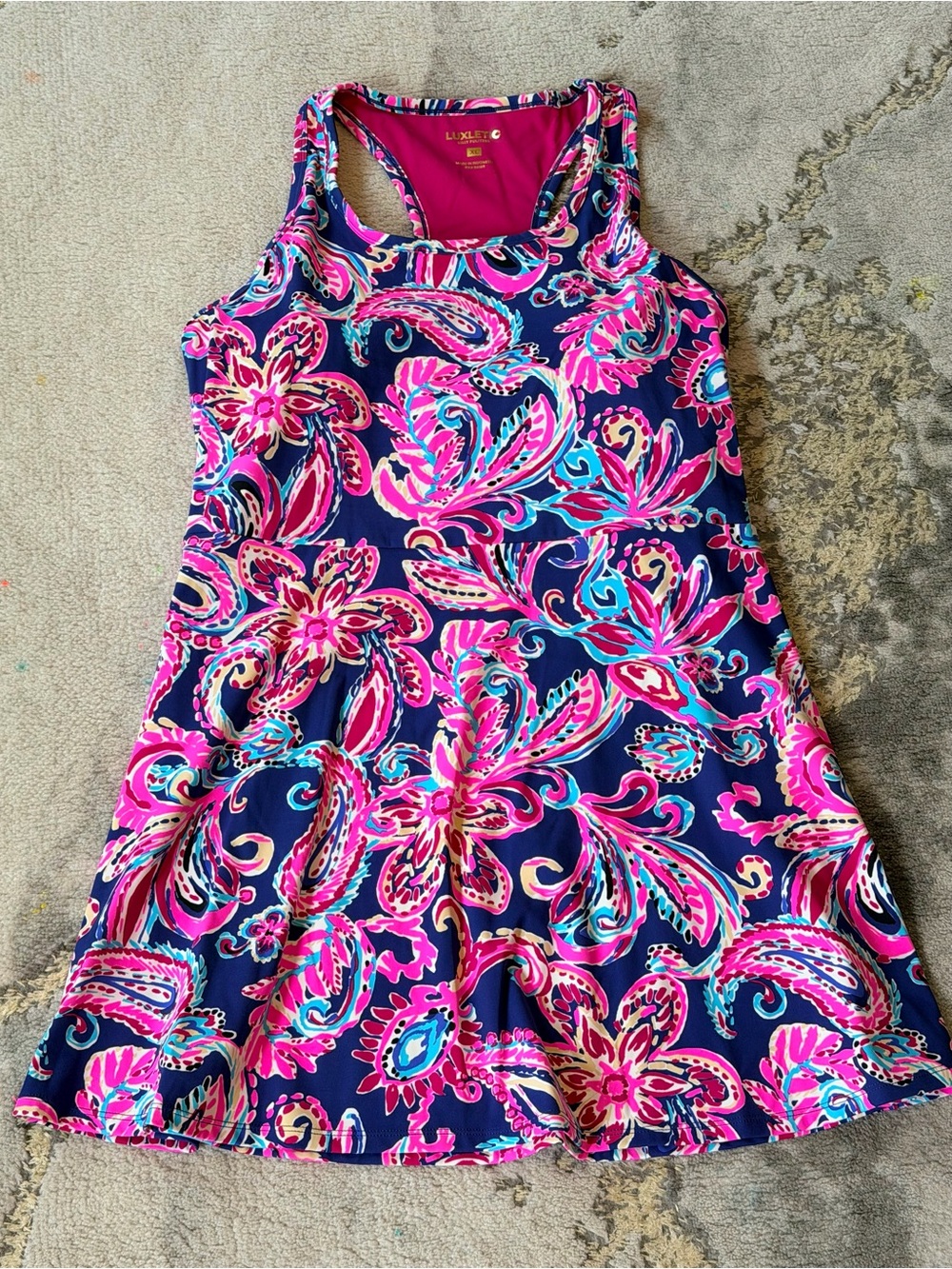 EUC Lilly Pulitzer Luxletic Forehand Active Dress UPF 50+ Sz XL